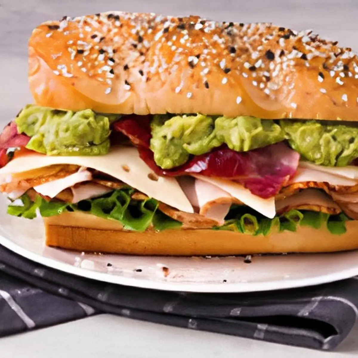 Turkey Club at Safeway Bakery.