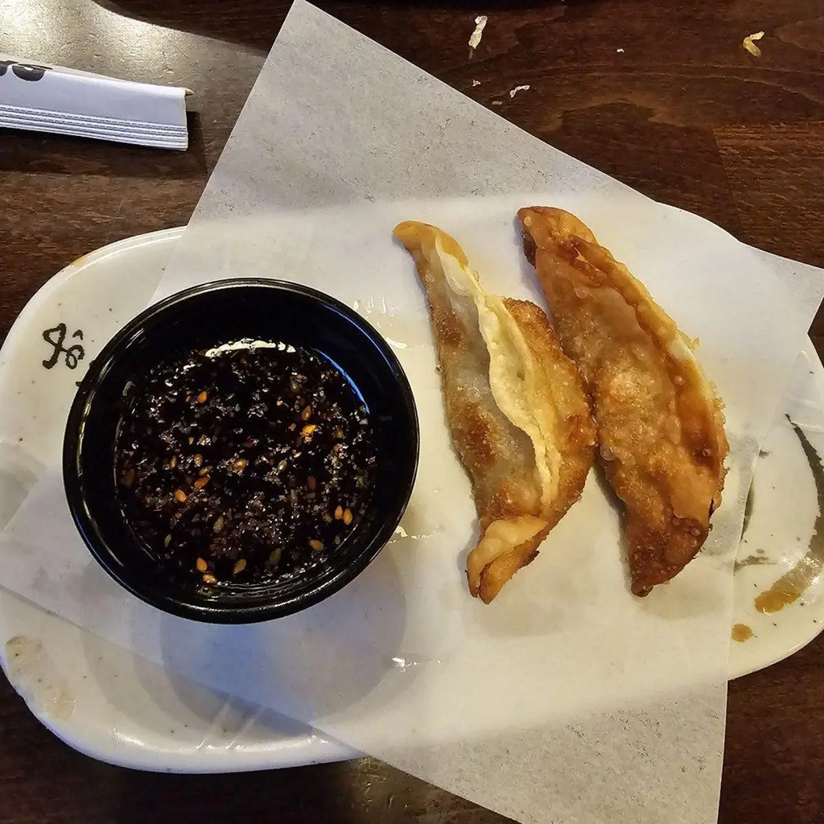Fried Gyoza (5pcs) at Sake2Me Sushi