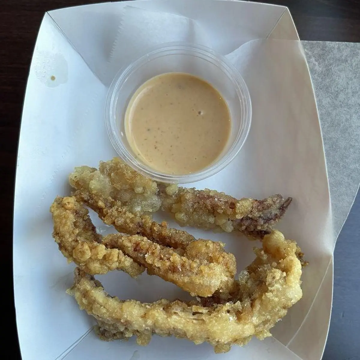 Ika Geso (5pcs) at Sake2Me Sushi