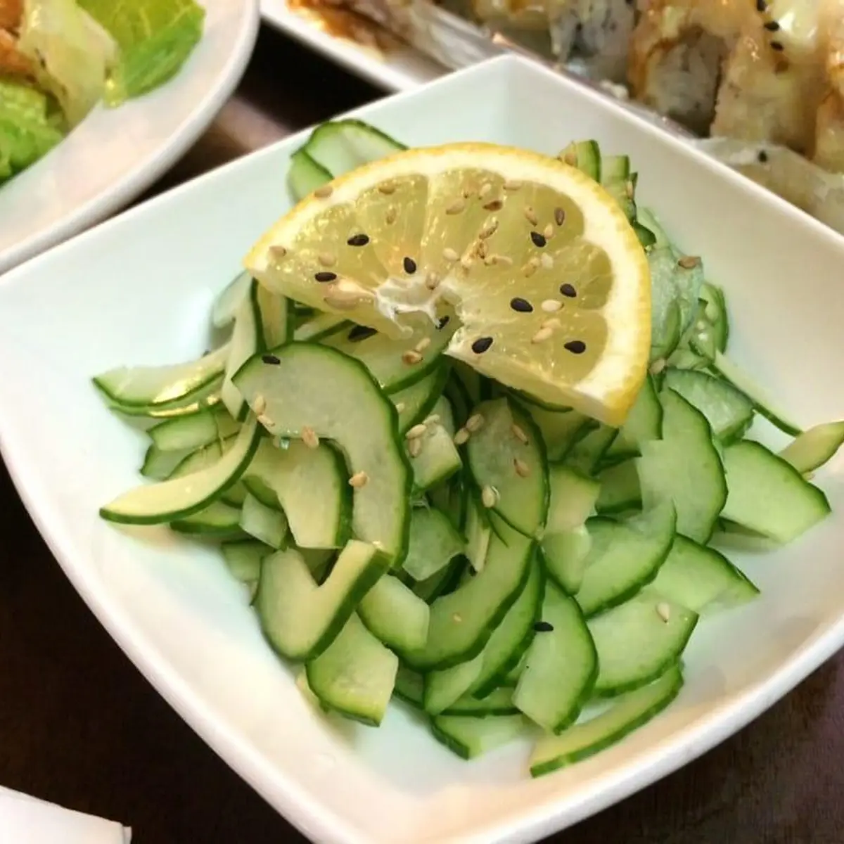 Cucumber Salad at Satomi Sushi