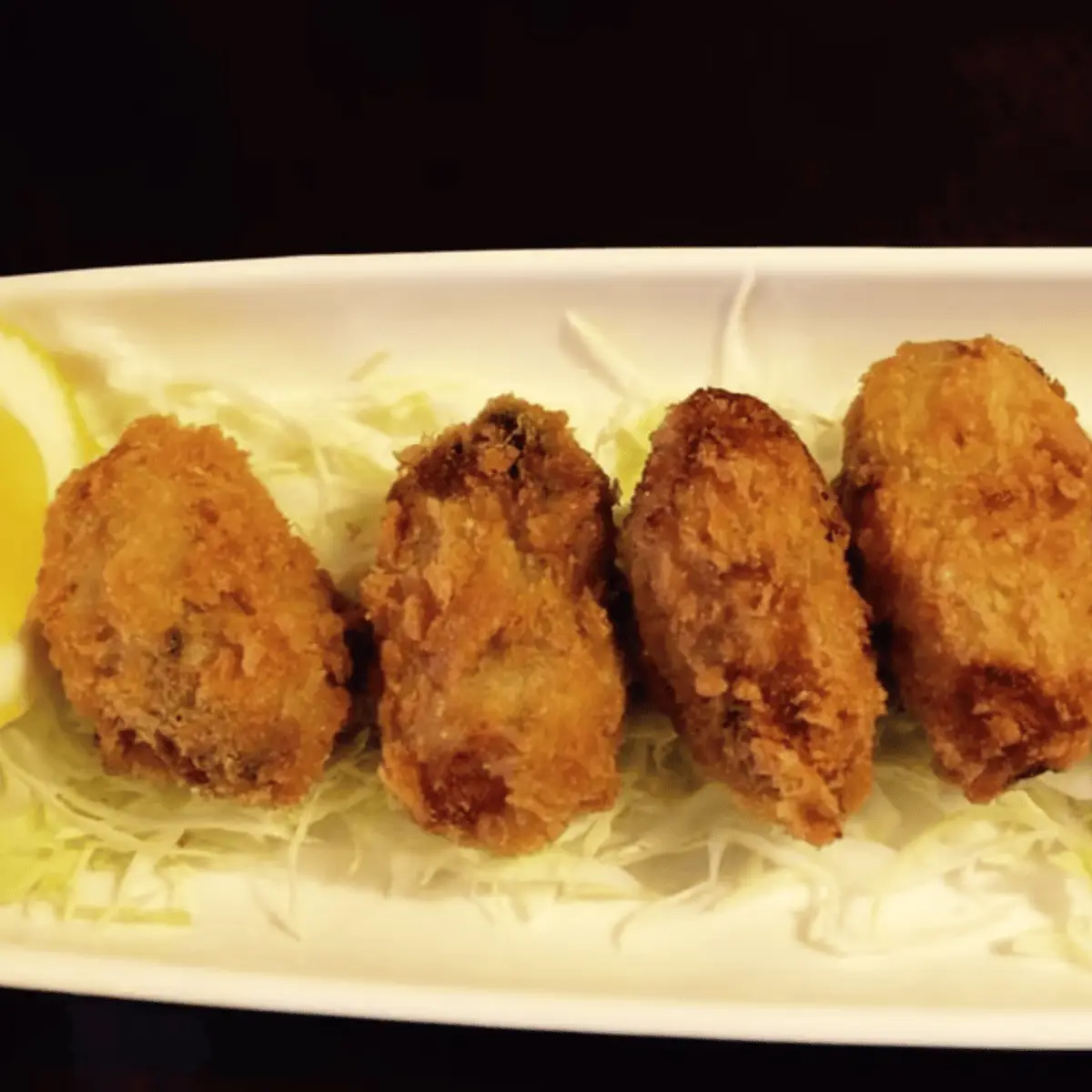 Kaki Fried at Satomi Sushi