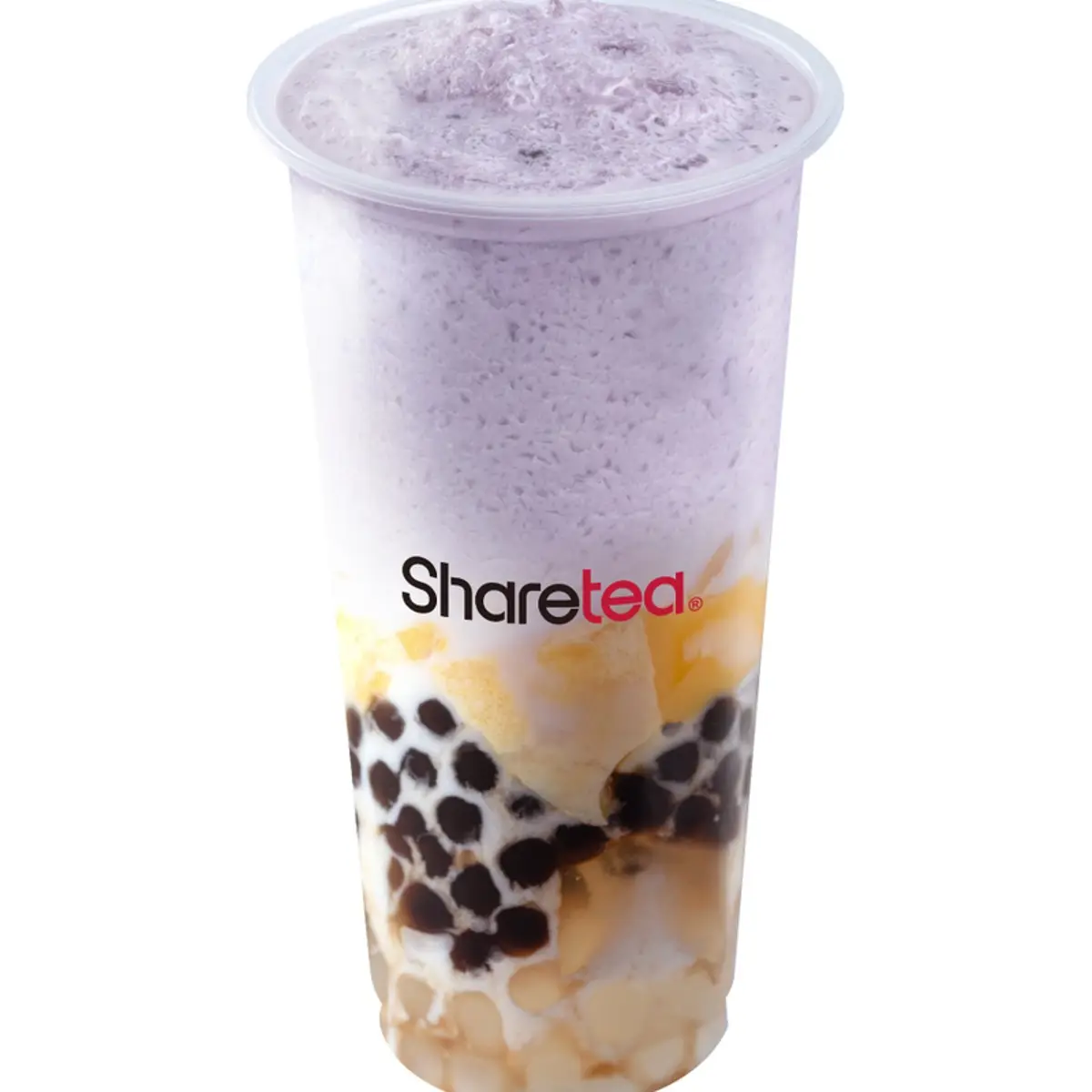 Halo Halo Ice Blended (Coconut and Taro) at Sharetea Fremont