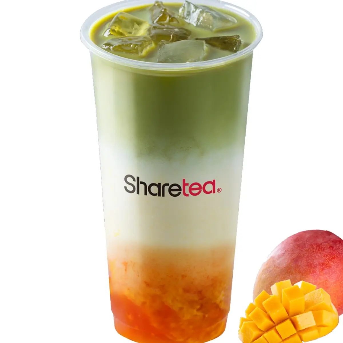 Mango Matcha Fresh Milk at Sharetea Fremont