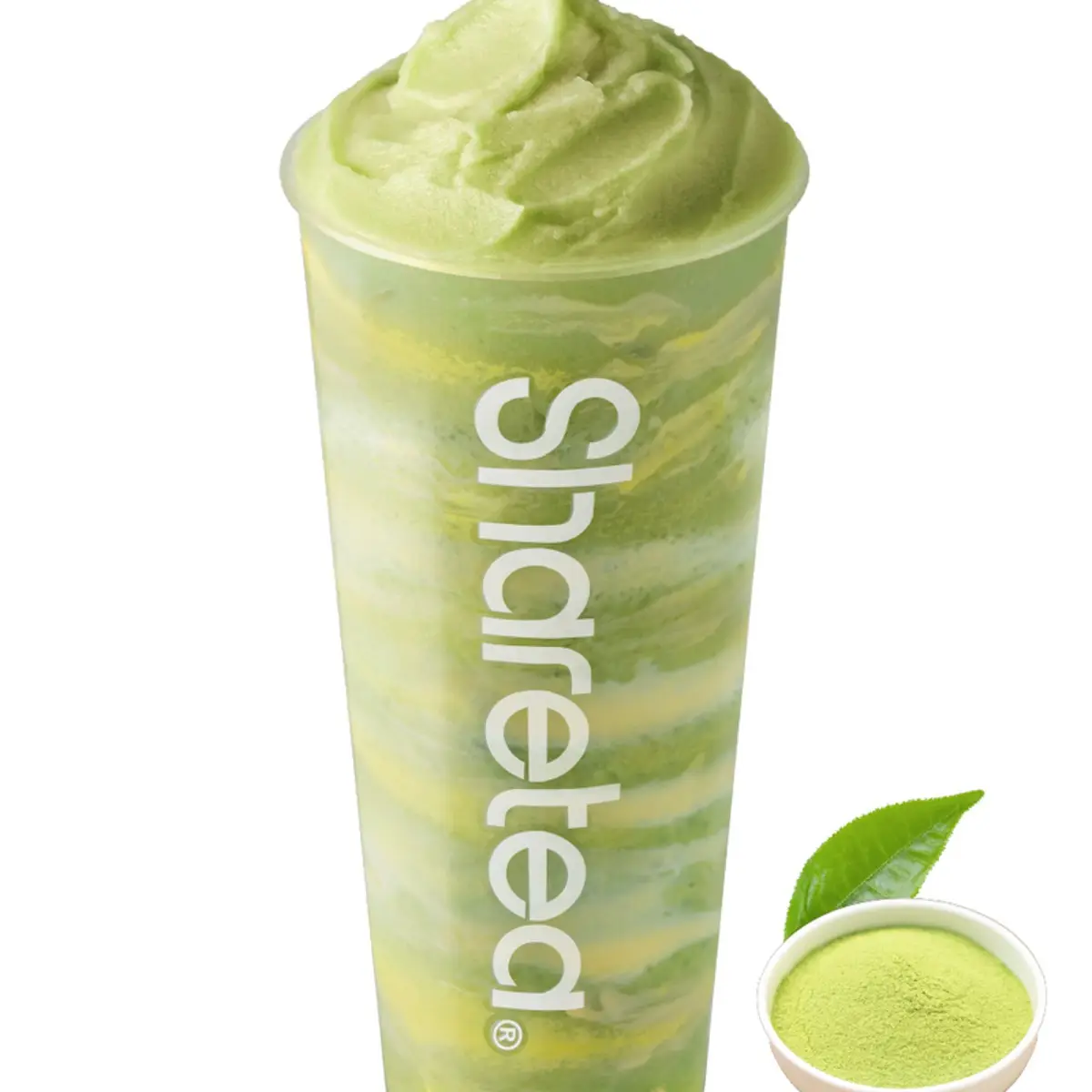 Matcha Ice Blended (Swirl) at Sharetea Fremont