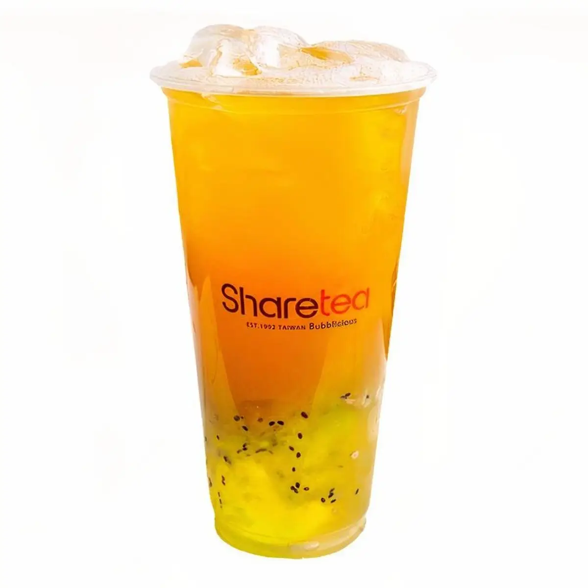Peach Kiwi Tea W/ Honey Jelly at Sharetea Fremont