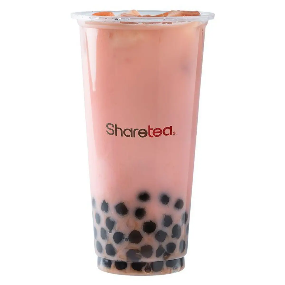 Watermelon Coco Green Milk Tea with Boba at Sharetea Fremont