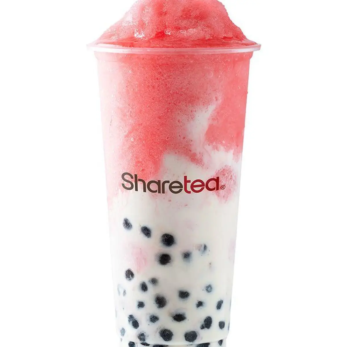 Watermelon Coco Ice Blended with Boba at Sharetea Fremont