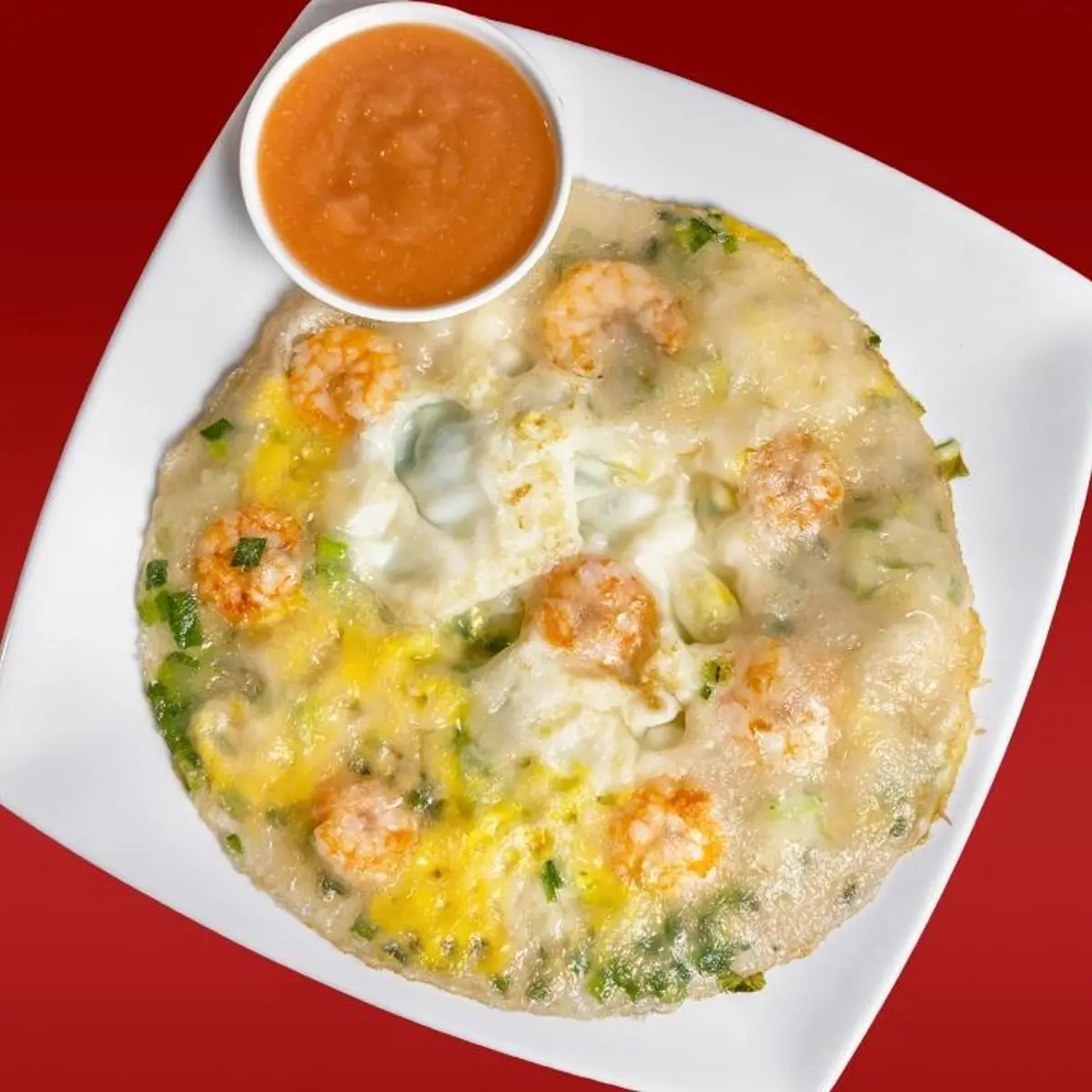 Shrimp Omelette 蝦仁煎 (Delivery) at Shihlin Taiwan Street Snacks