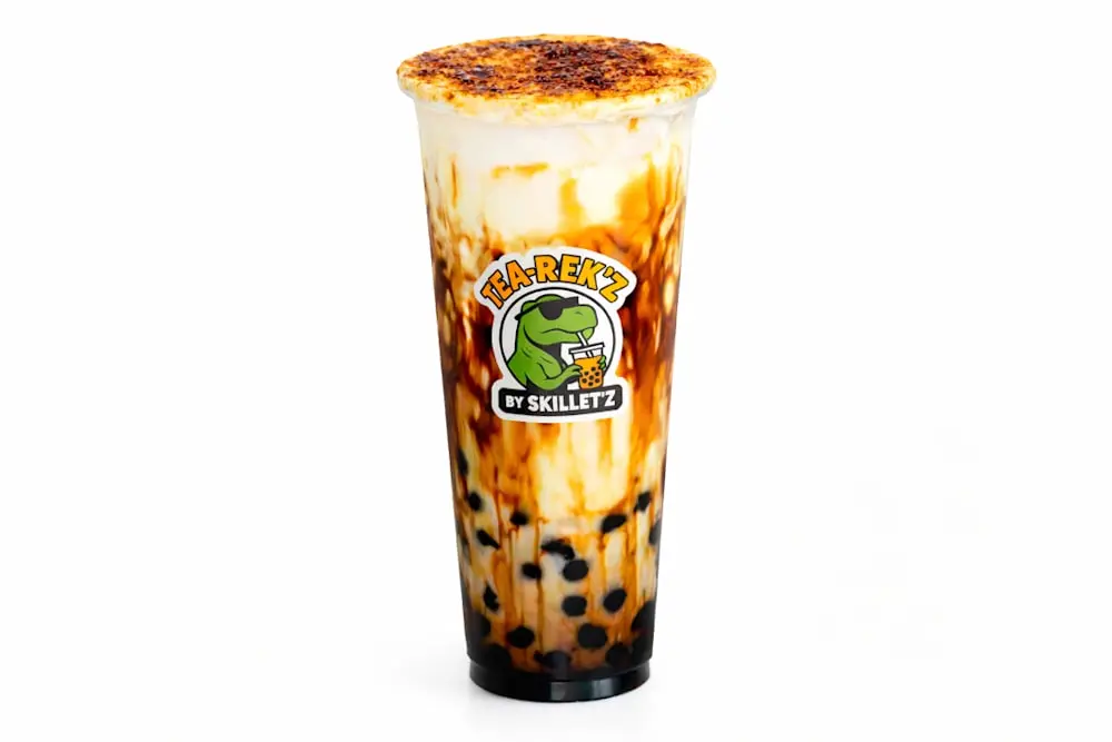 42 Crème Brûlée Tiger Milk (with Boba) 🌙 at Skillet'z Cafe