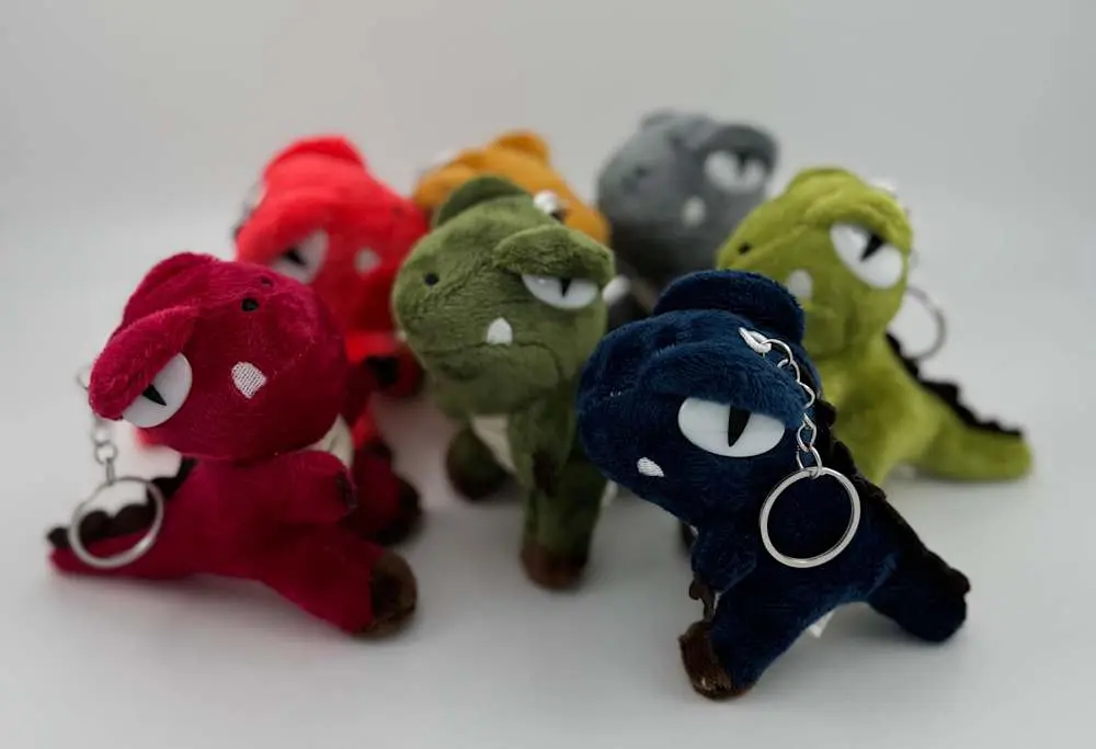 Mini Rex Stuffie Keychain at Skillet'z Cafe