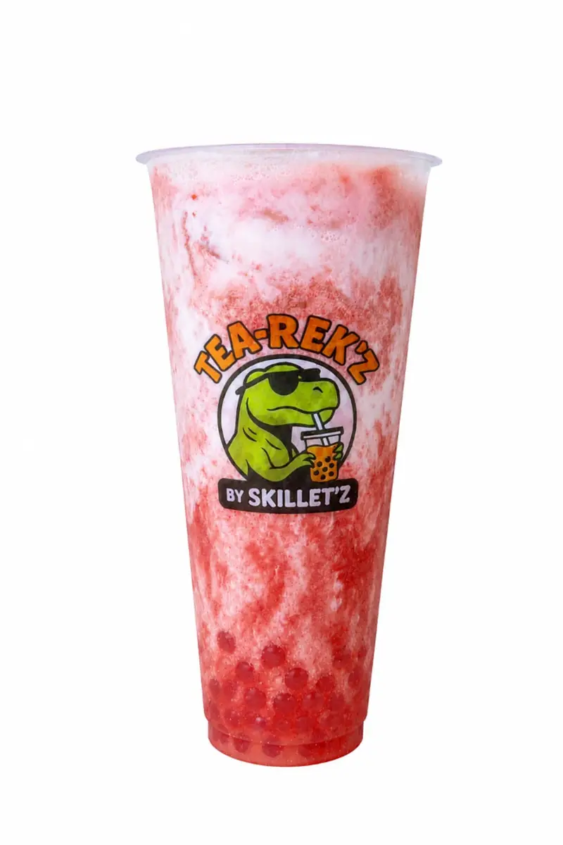S8 Strawberry Pop Milk at Skillet'z Cafe