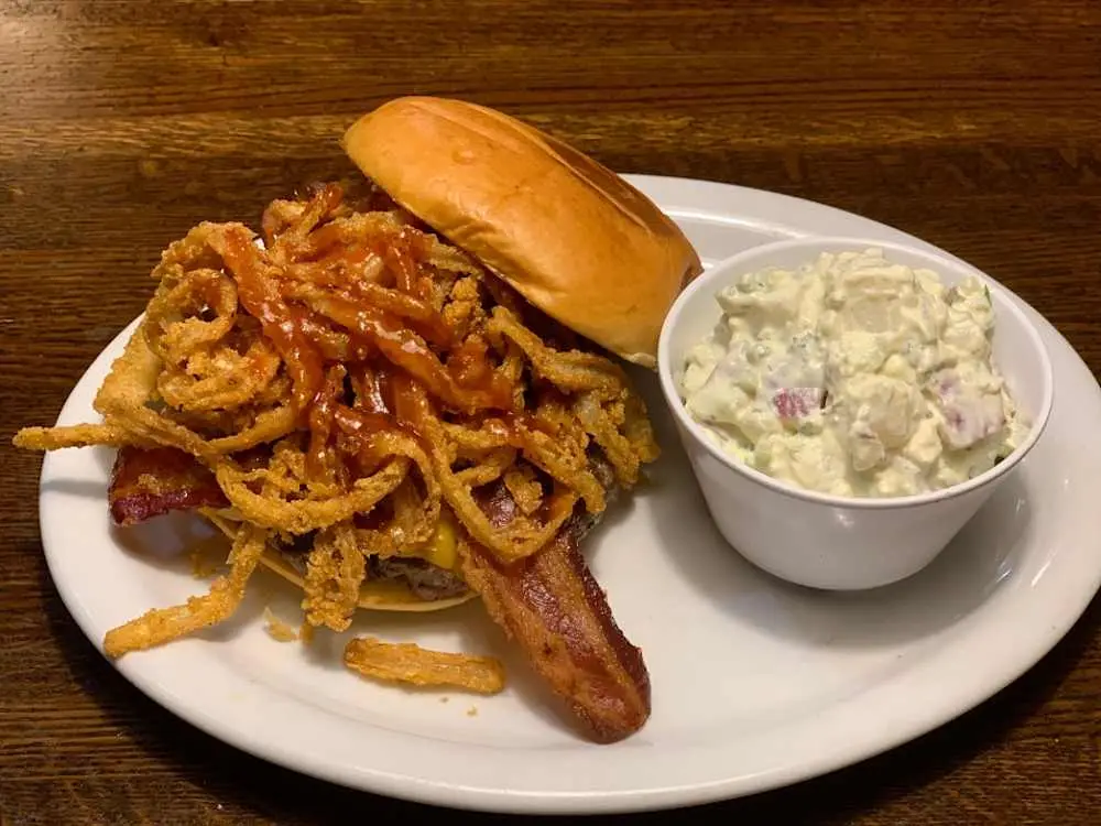 BBQ Bacon Cheese Burger at Smoking Pig BBQ