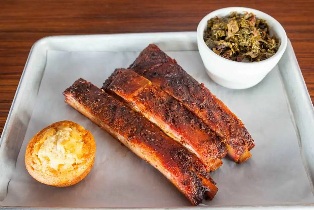 Full Cut Pork 3 Spareribs Meal at Smoking Pig BBQ
