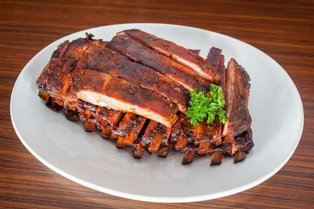 Full Cut Pork Spareribs - 2 Bones at Smoking Pig BBQ