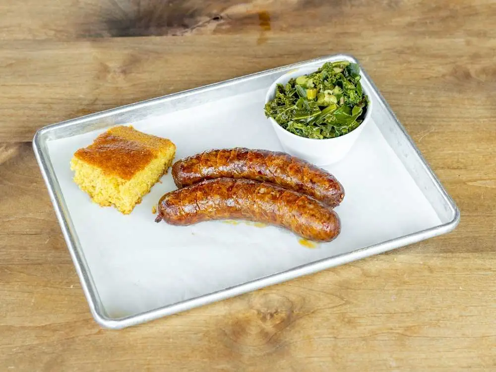 Hot Links Meal at Smoking Pig BBQ