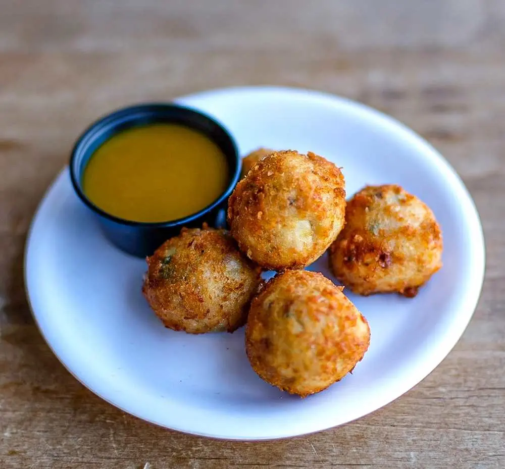 Mac & Cheese Balls at Smoking Pig BBQ