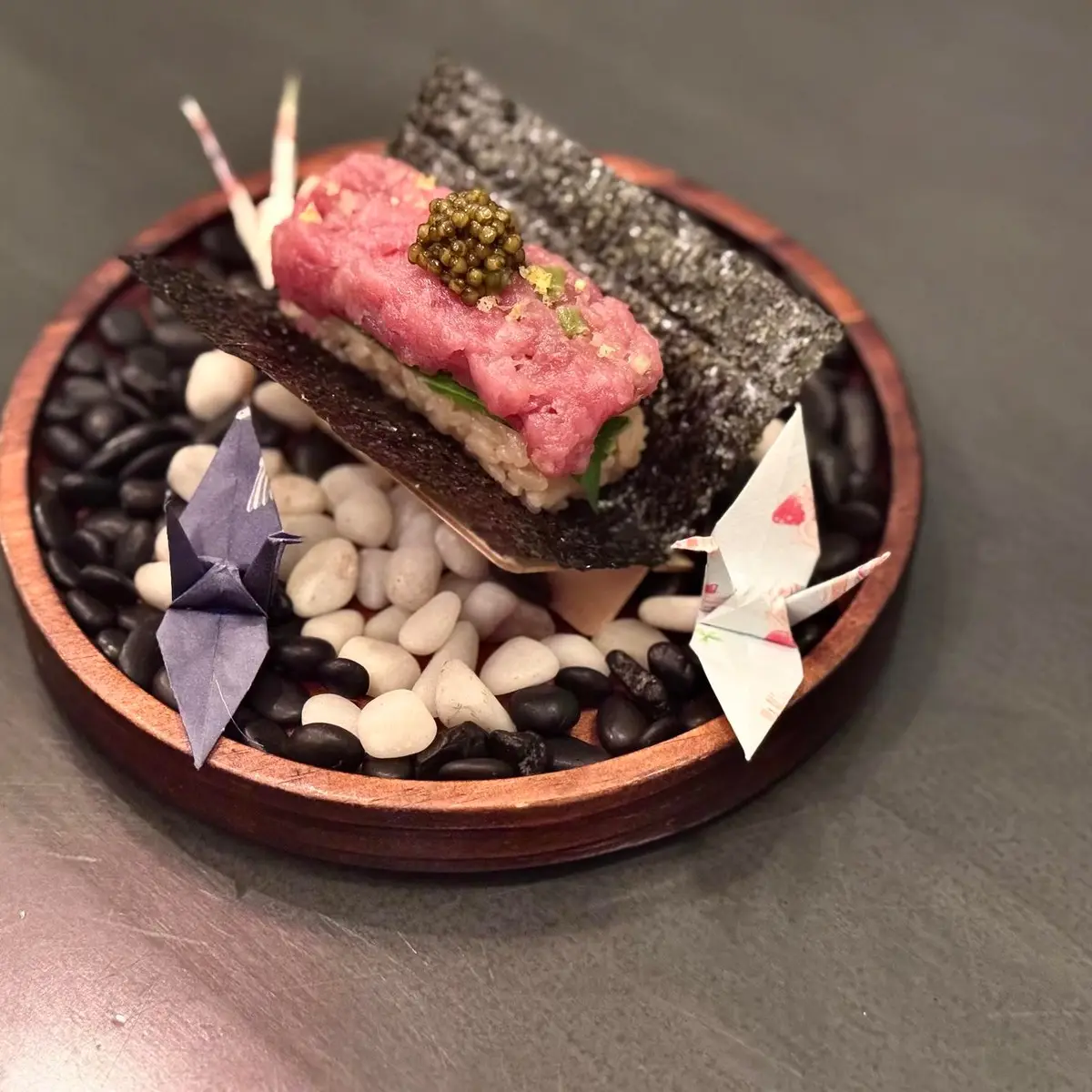 Toro Caviar Temaki (L) at SOHO Modern Japanese