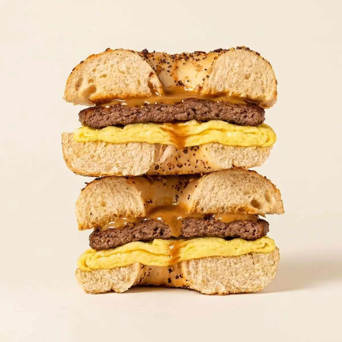 Impossible Steak & Egg Bagel at STARDUST Coffee House | Fremont