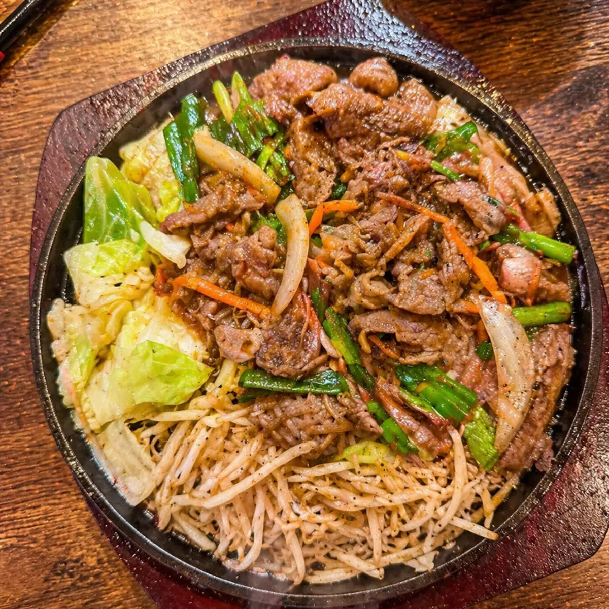 Beef Teppanyaki 牛肉鐵板燒 at Steaking
