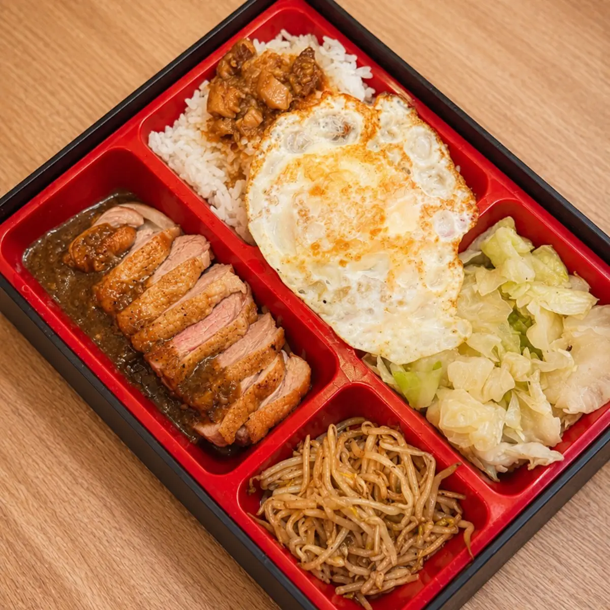 Duck Breast Bento 鴨胸便當 at Steaking