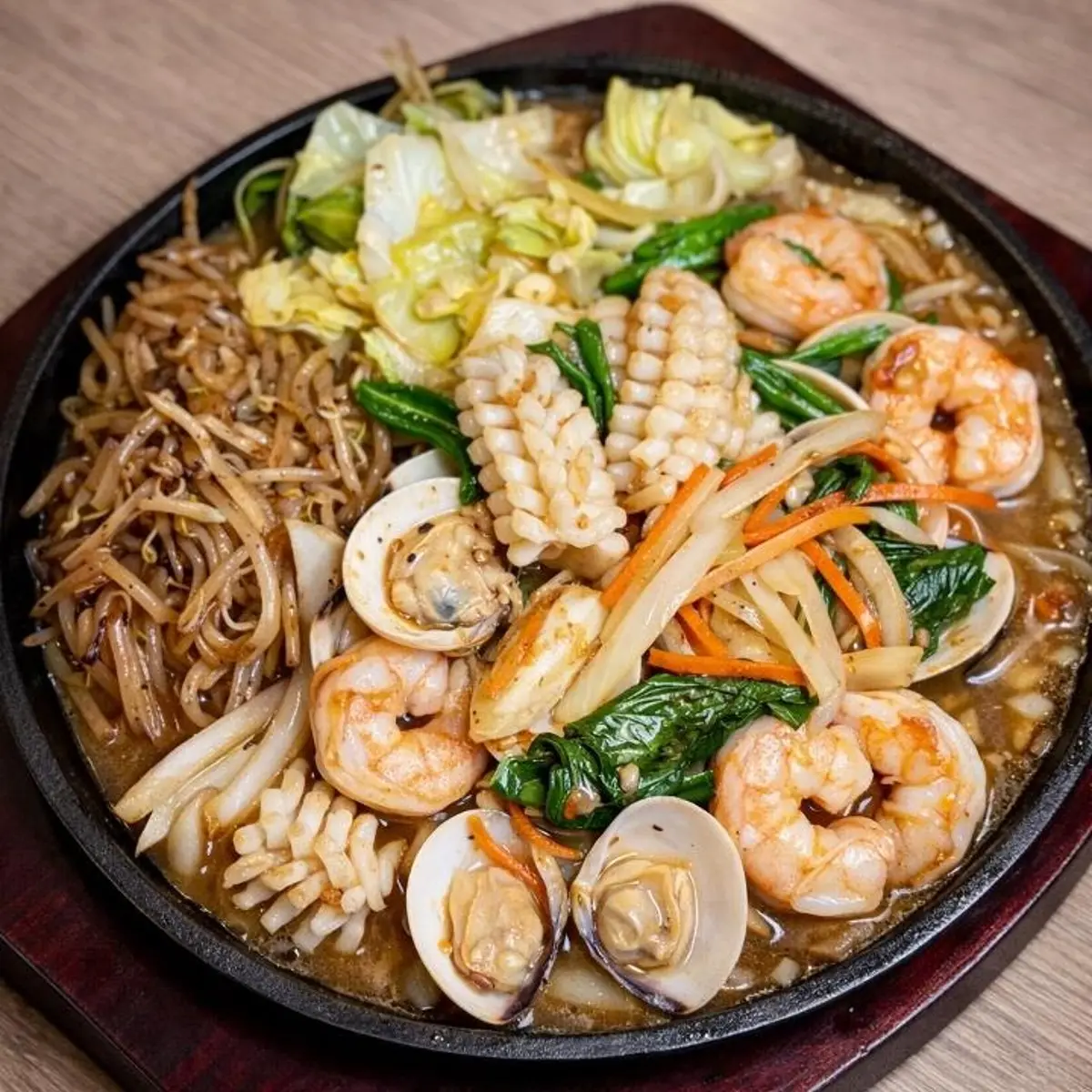 Seafood Teppanyaki 三鮮鐵板燒 at Steaking