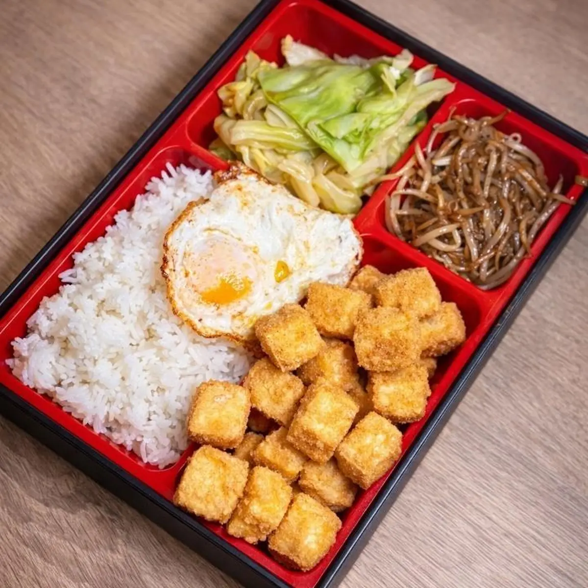Tofu Bento 豆腐便當 at Steaking