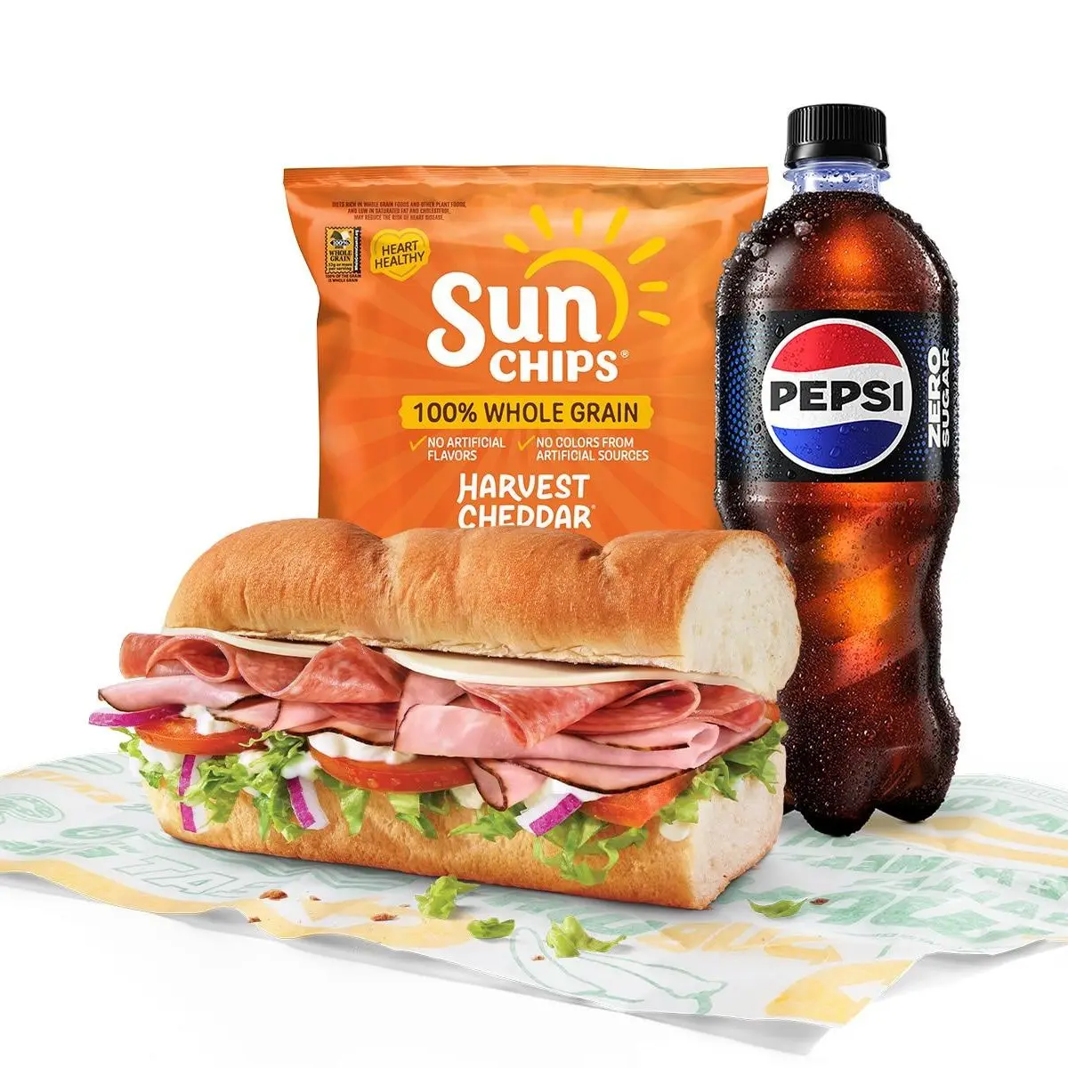 Ham & Salami Meal at Subway