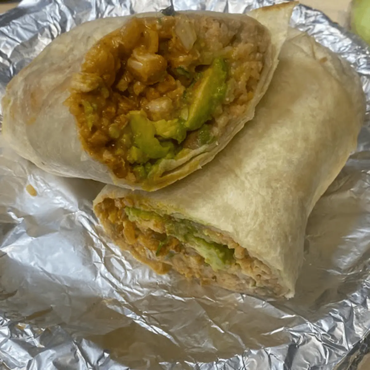 Burrito Regular al Pastor at Taco Los 3 paisas