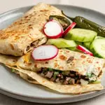 Súper Quesadilla de Asada / Super Asada Quesadilla at Taco Los 3 paisas