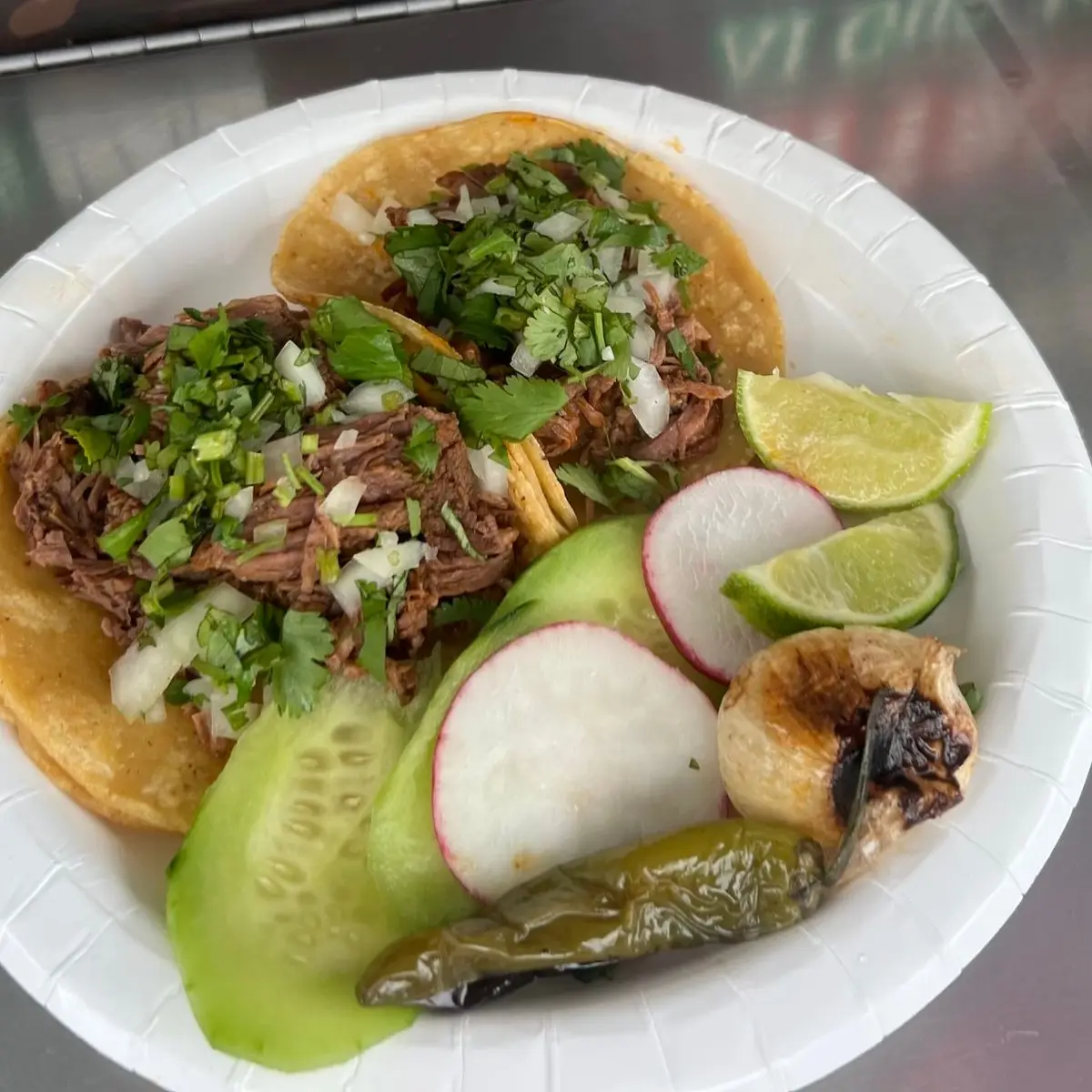 TACO THE BIRRIA at Taco Los 3 paisas
