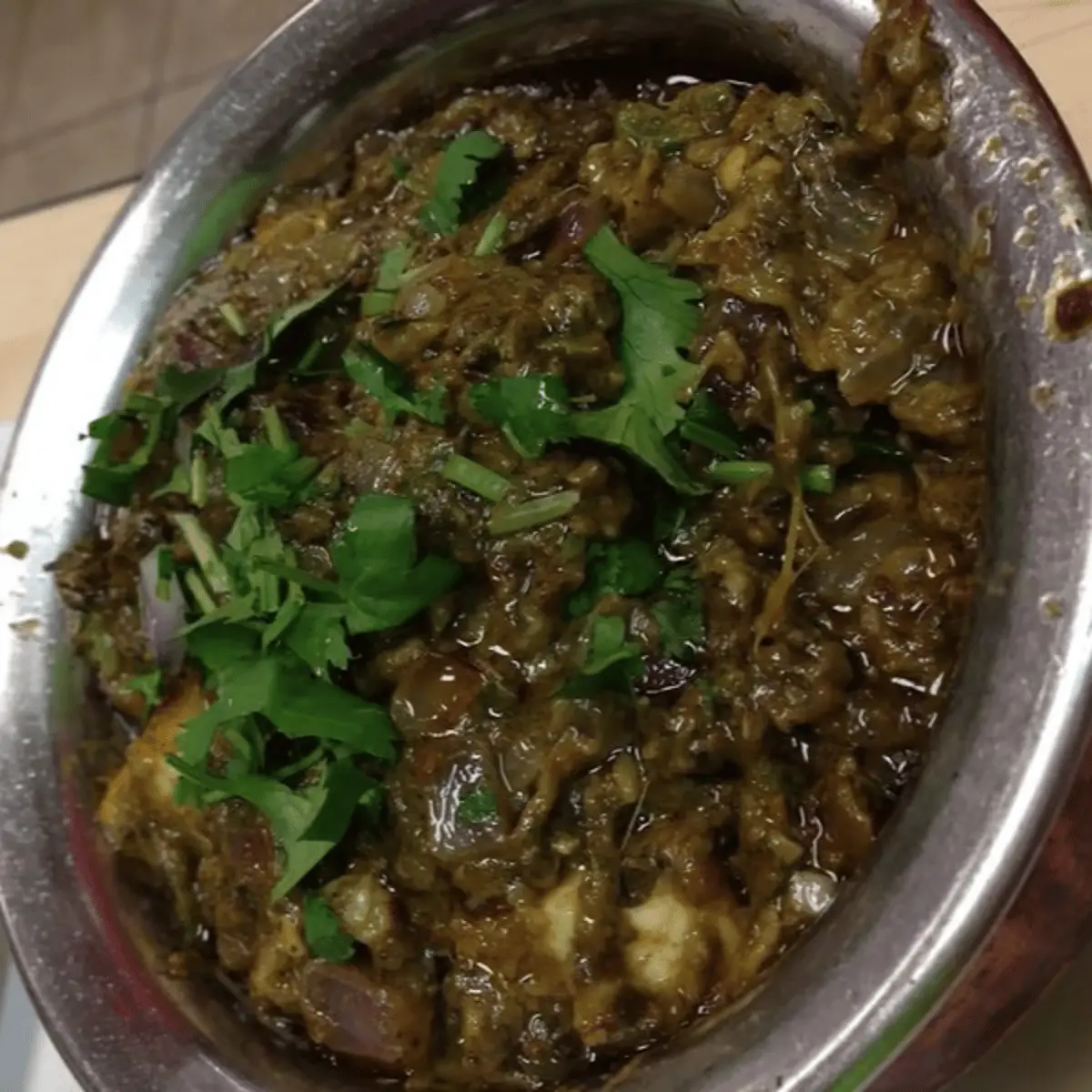 Saag Paneer at Taj e Chaat