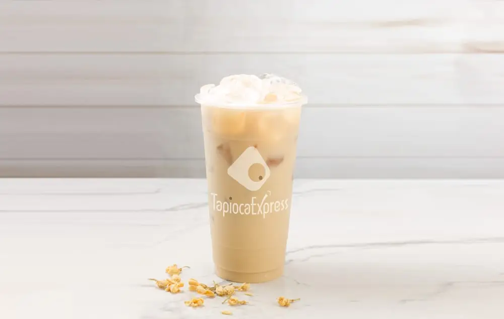 Jasmine Milk Tea 茉香奶綠 at Tapioca Express