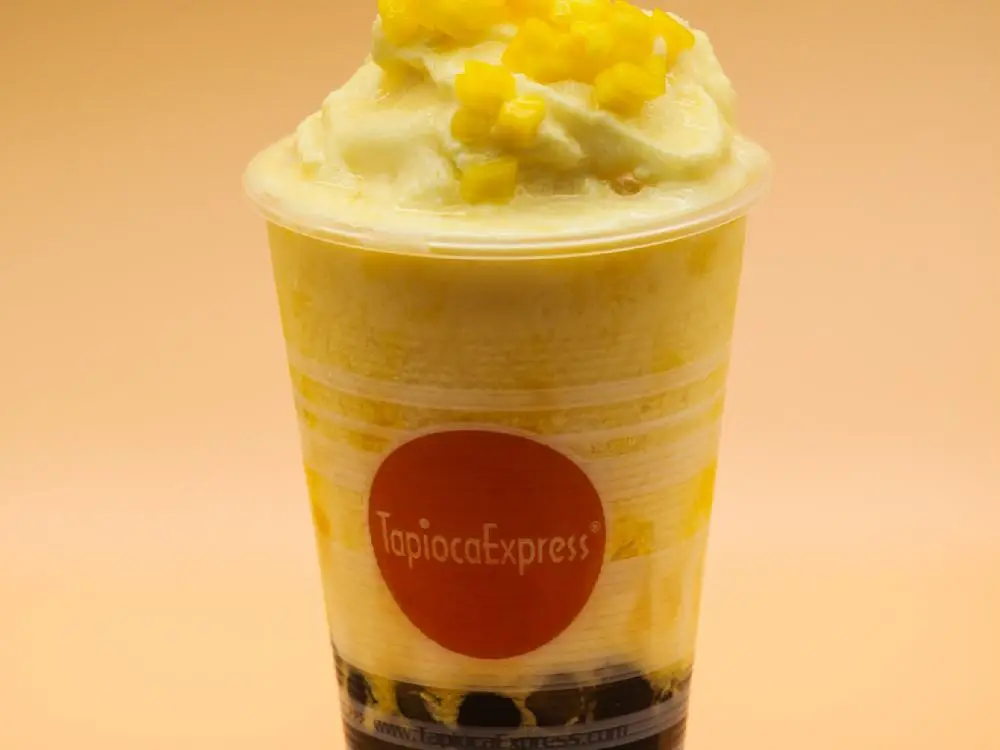 Mango and Peach Snow Bubble 芒果蜜桃雪泡 at Tapioca Express