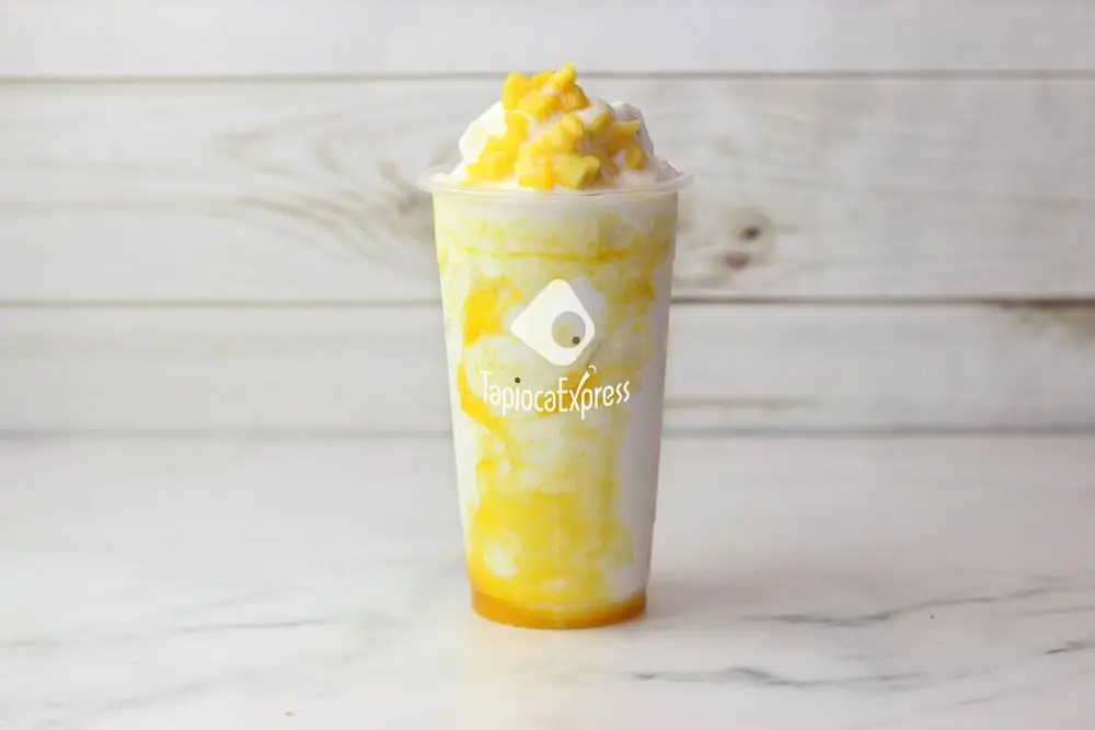 Mango (Fresh!) Yogurt Frost 芒果優格奶霜 at Tapioca Express