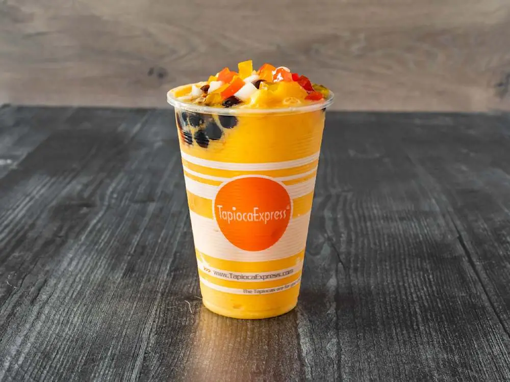 Orange Cream Snow Bubble at Tapioca Express