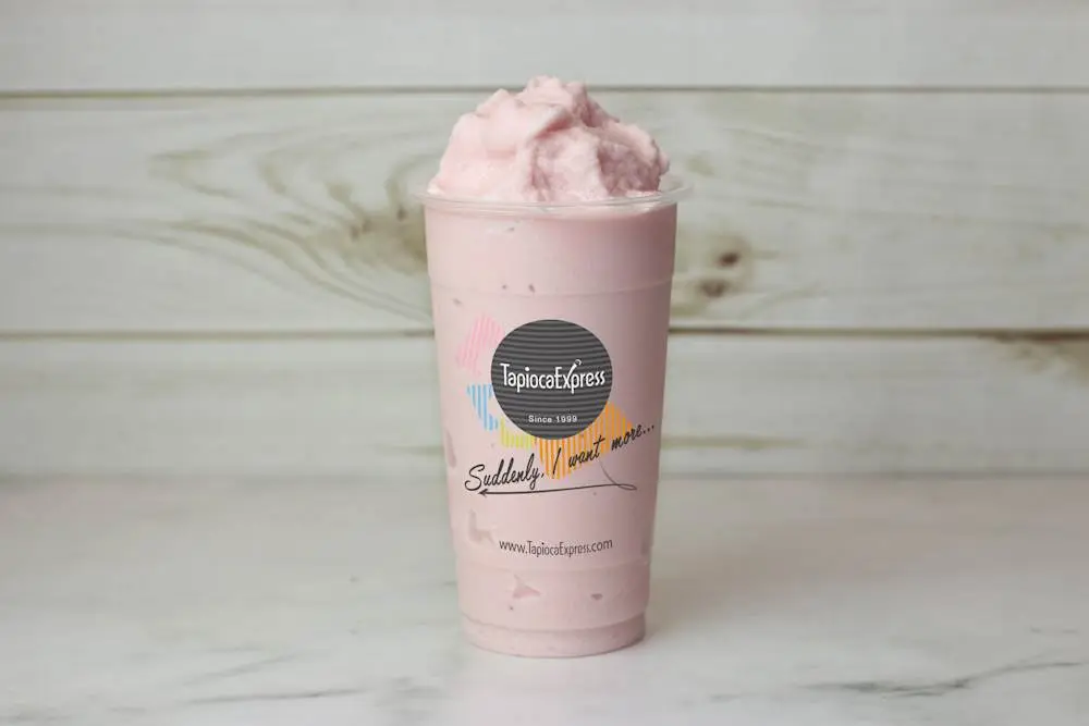 Strawberry and Banana Snow Bubble 草莓香蕉雪泡 at Tapioca Express