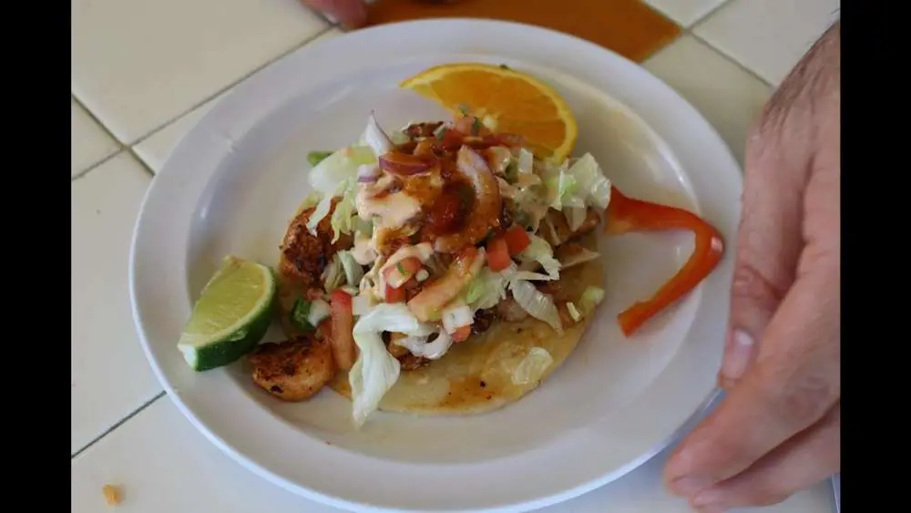 Tacos de Camaron at Taqueria Las Vegas