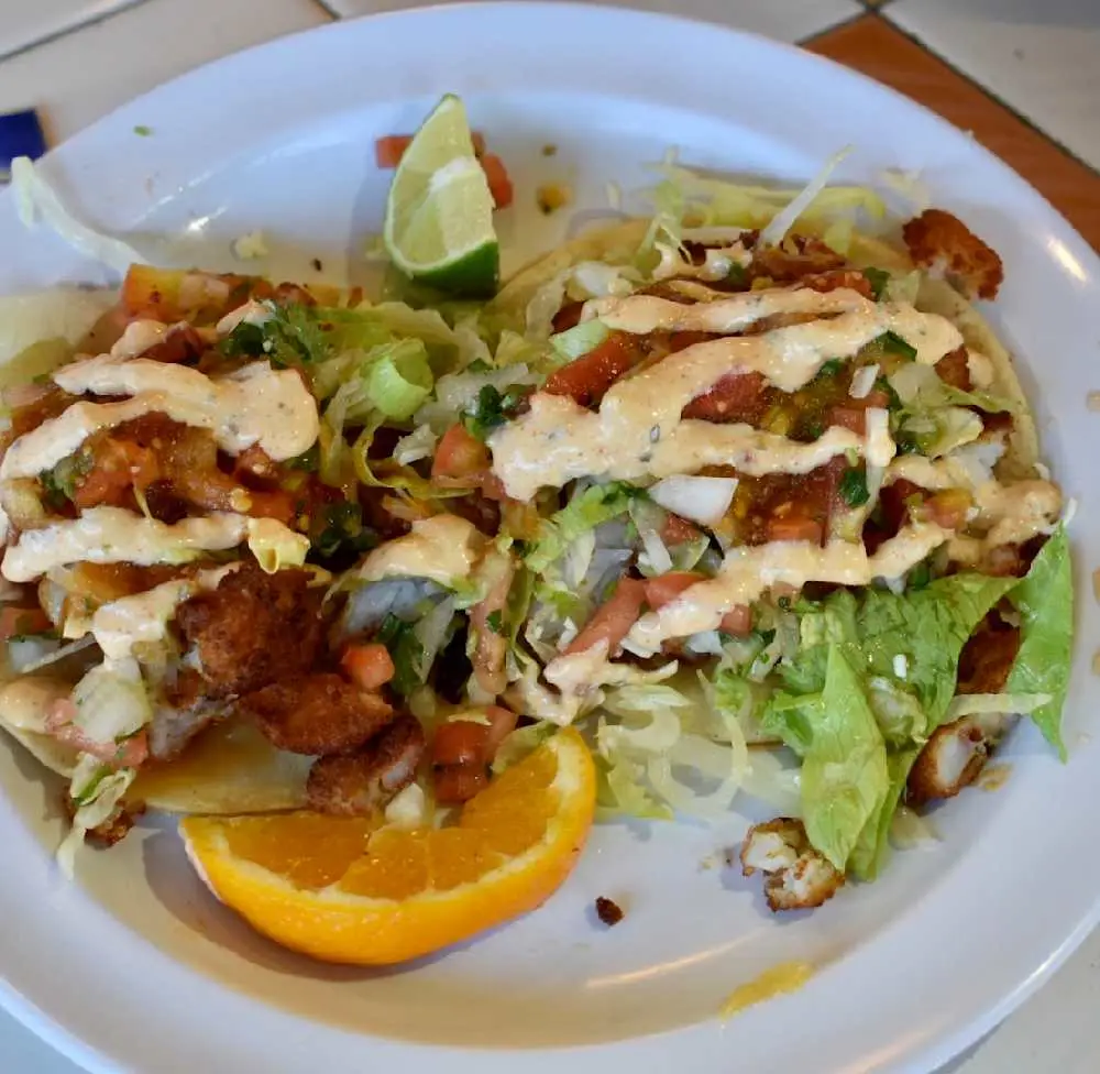 Tacos de Pescado at Taqueria Las Vegas