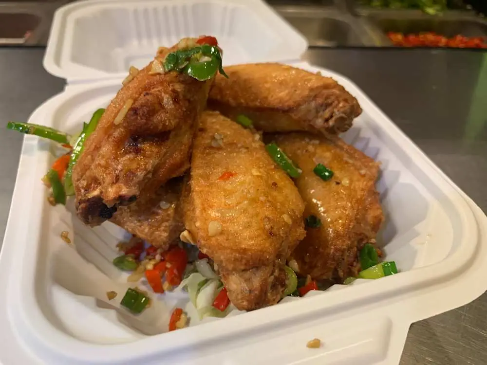 5 Piece Salt and Pepper Wings at Teo Chow Noodle Shack