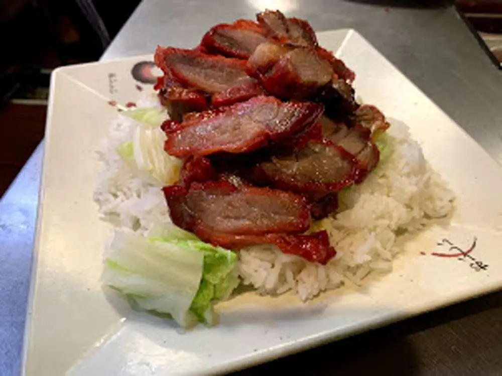 BBQ Pork over Rice at Teo Chow Noodle Shack