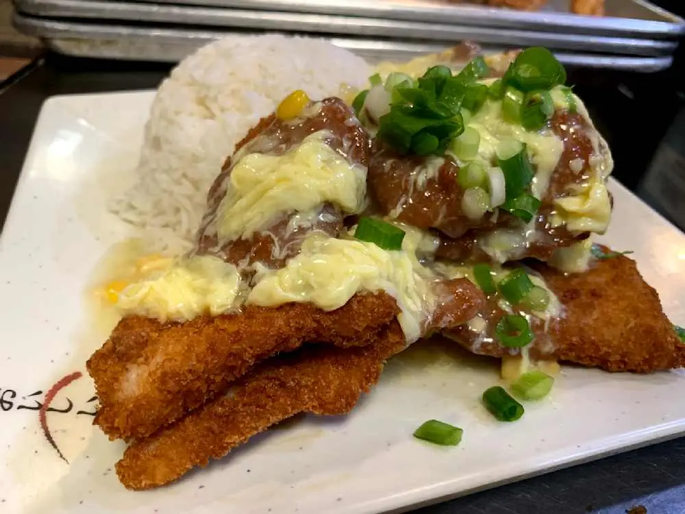 Corn Sauce over Fish Fillet at Teo Chow Noodle Shack