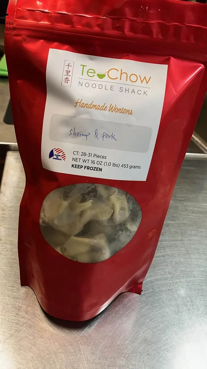 Frozen Wontons (Dumplings) at Teo Chow Noodle Shack