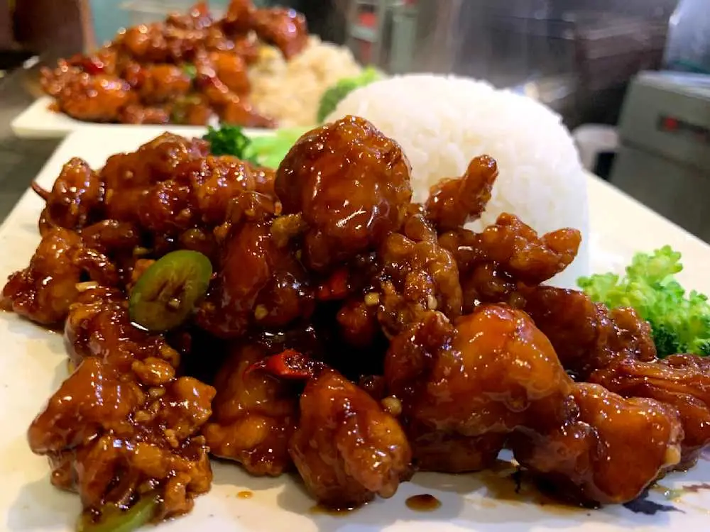 General Chicken at Teo Chow Noodle Shack