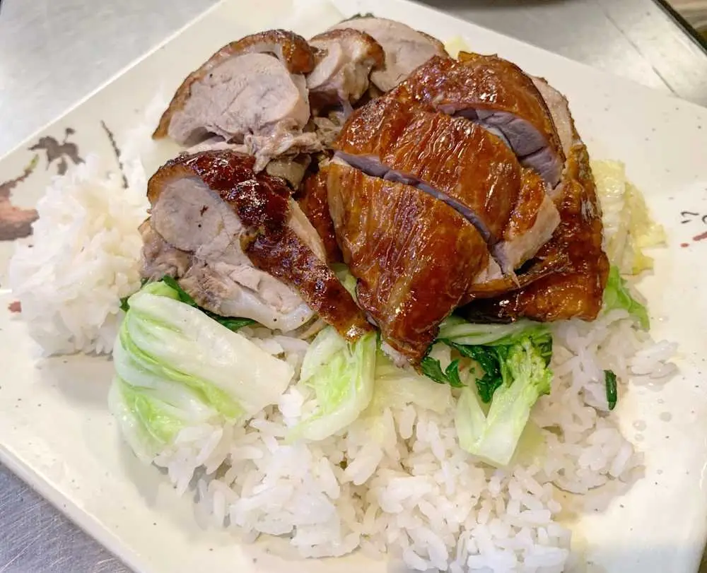Roasted Duck Over Rice at Teo Chow Noodle Shack