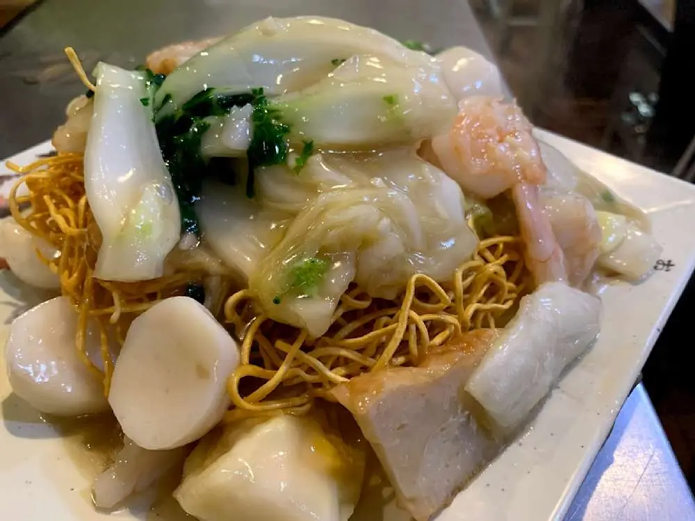 Seafood Pan Fried at Teo Chow Noodle Shack