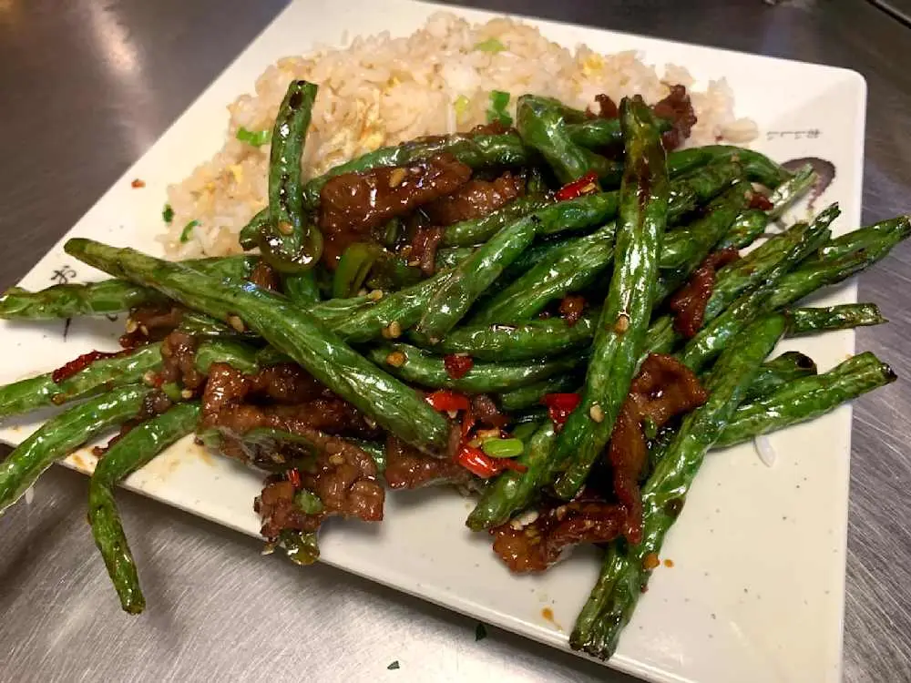 String Bean with Beef at Teo Chow Noodle Shack