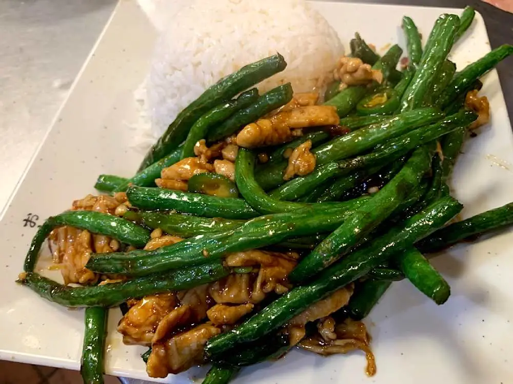String Bean with Chicken at Teo Chow Noodle Shack