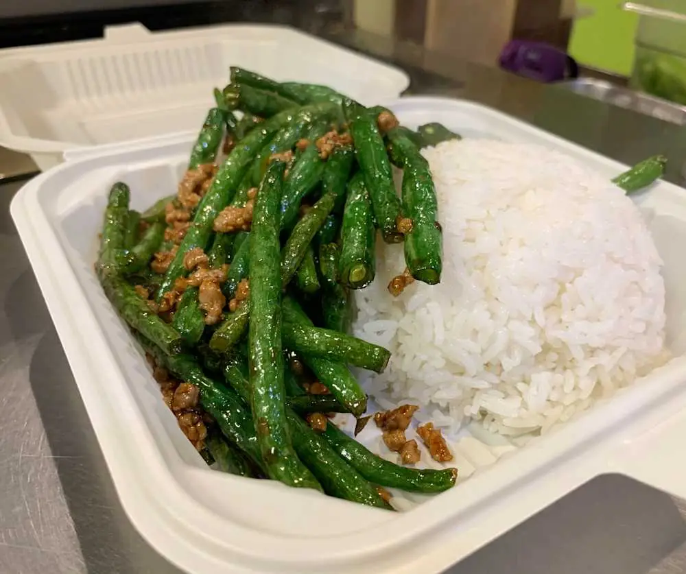 String Bean with Minced Pork at Teo Chow Noodle Shack