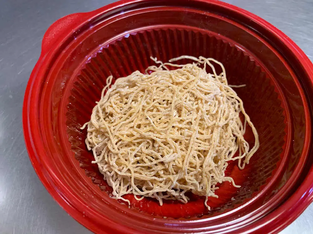 Thin Egg Noodles at Teo Chow Noodle Shack