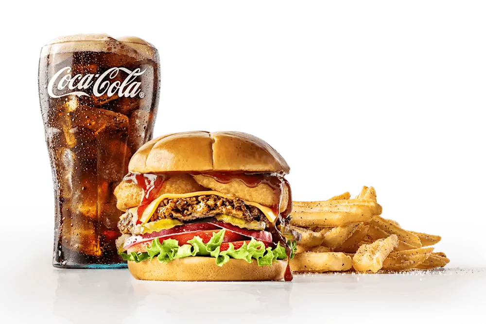 Rodeo Ring Burger Combo at The Burger Den